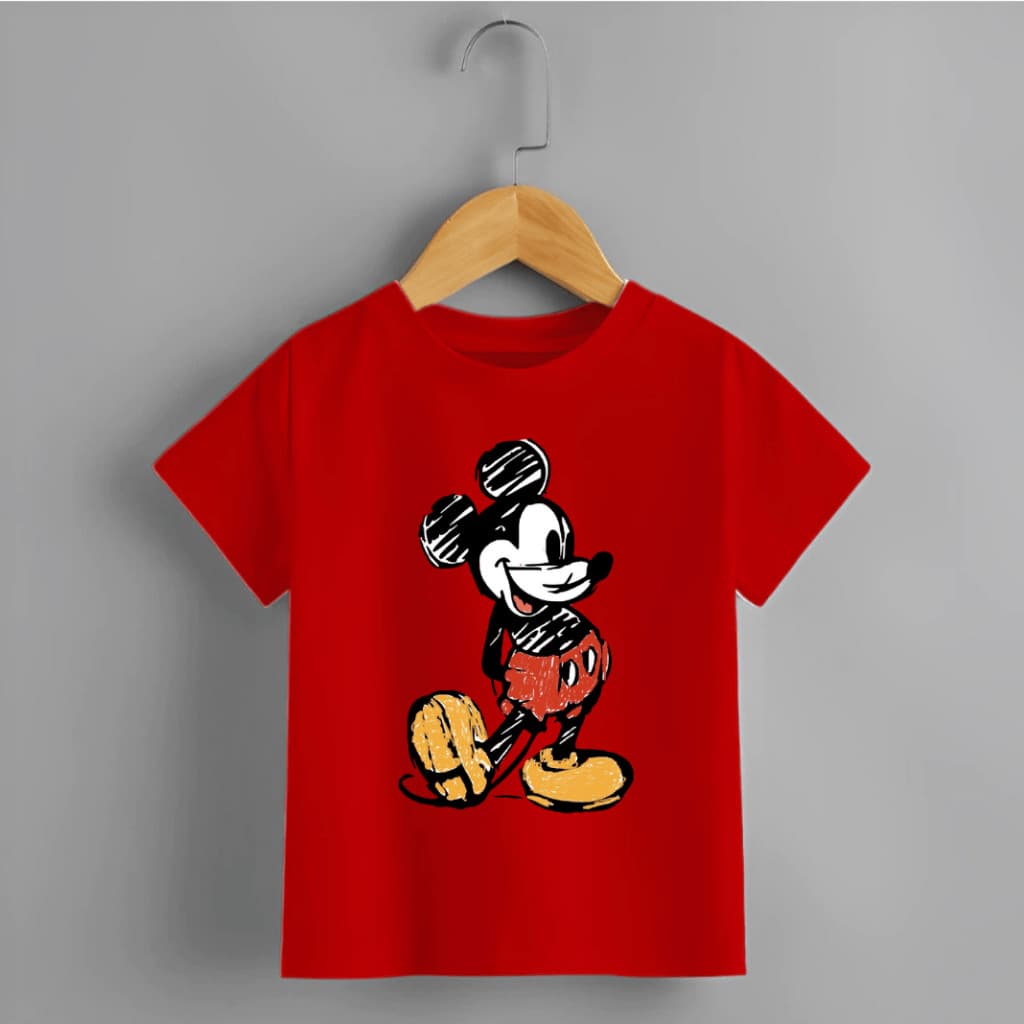 Camiseta Infantil Juvenil Unissex Super Estilosa Mickey Mouse - Moda Infantil em Alta - Tshirt Alta Qualidade em Algodão