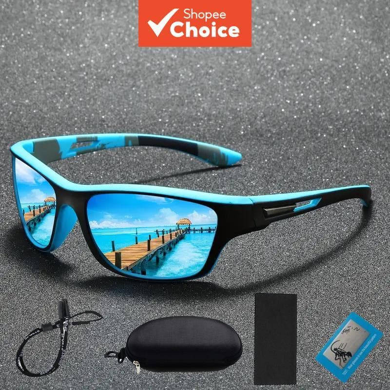 Óculos De Sol Polarizados Uv400 Para Ciclismo Unissex Kit De Esportivos Ao Ar Livre Com Estojo