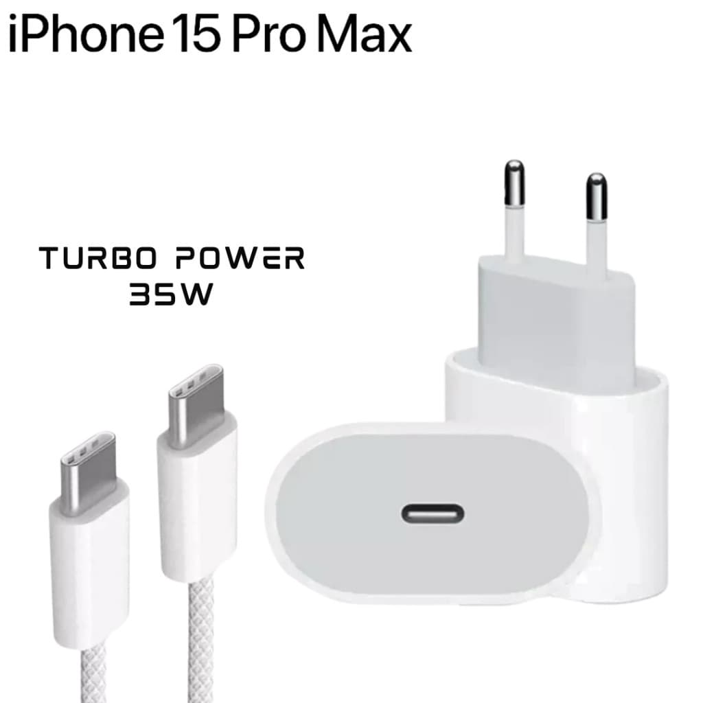 Carregador Turbo 35W Original iPhone 15 Pro(Max)
