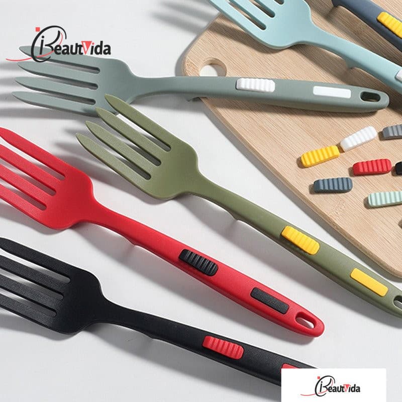 Utensílios De Cozimento Flexíveis Esparguete Multi-Funções De Silicone Garfos Para Salada sg