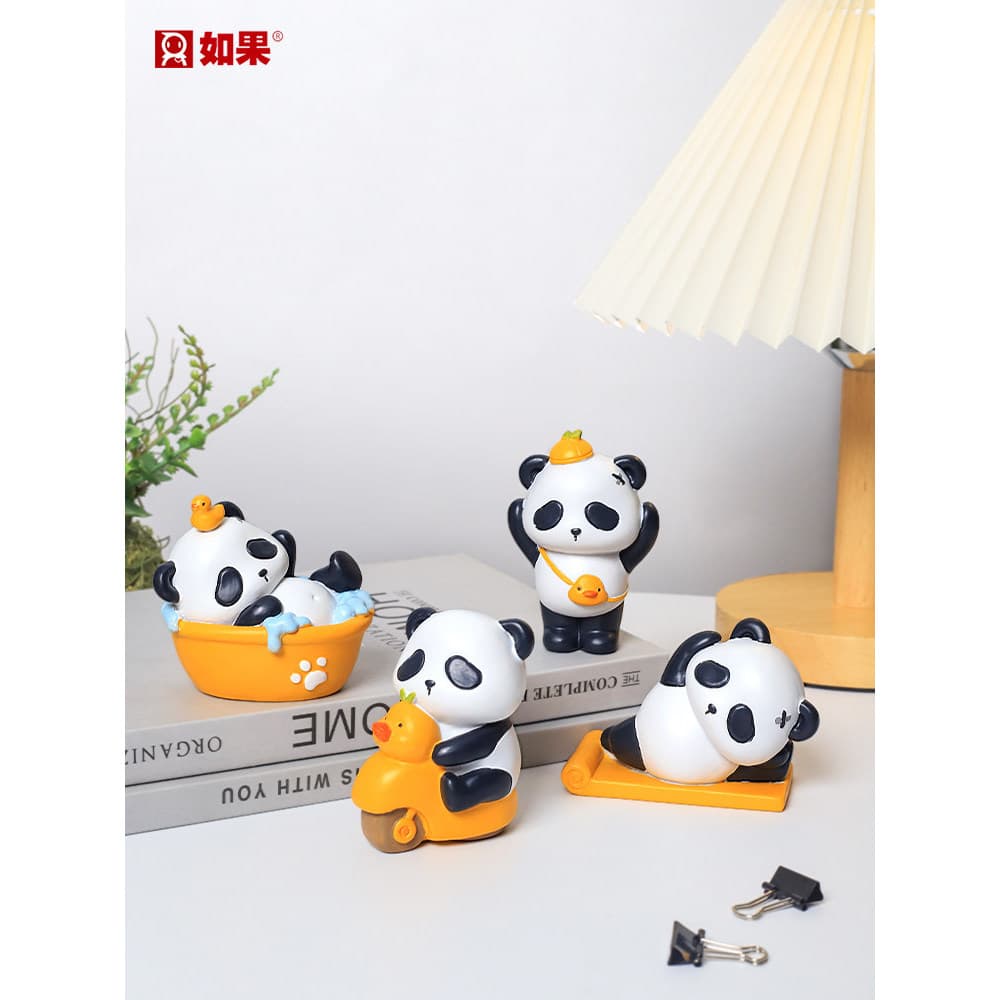Taoxi Ornamentos de Panda fofos, decorações criativas para casa, animais, sala de estar, quarto infantil, escritório, pr