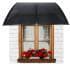 Toldo Policarbonato Preto Fumê 75 cm x 1,2 metro Kit Completo Proteção para Portas Janelas Compressor (75x120)