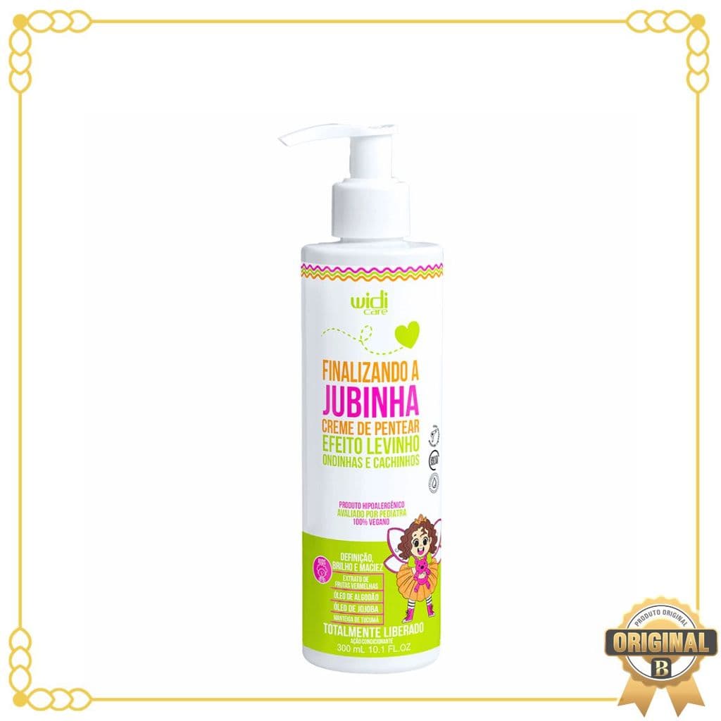 Creme De Pentear Efeito Levinho Finalizando A Jubinha 300 ml  Widi Care
