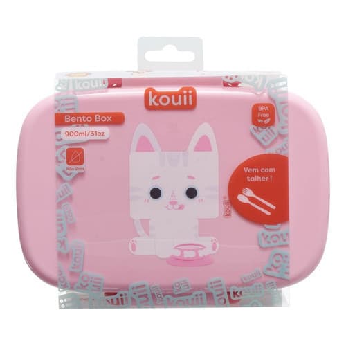 Marmita Bento Box Infantil Kouii Filhotiis Gato Mia