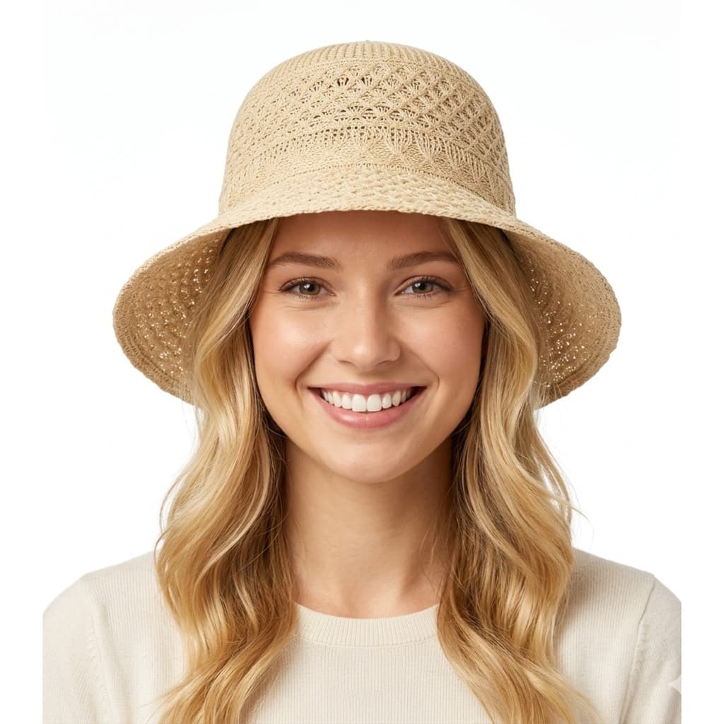 Chapéu De Praia Feminino - Areia