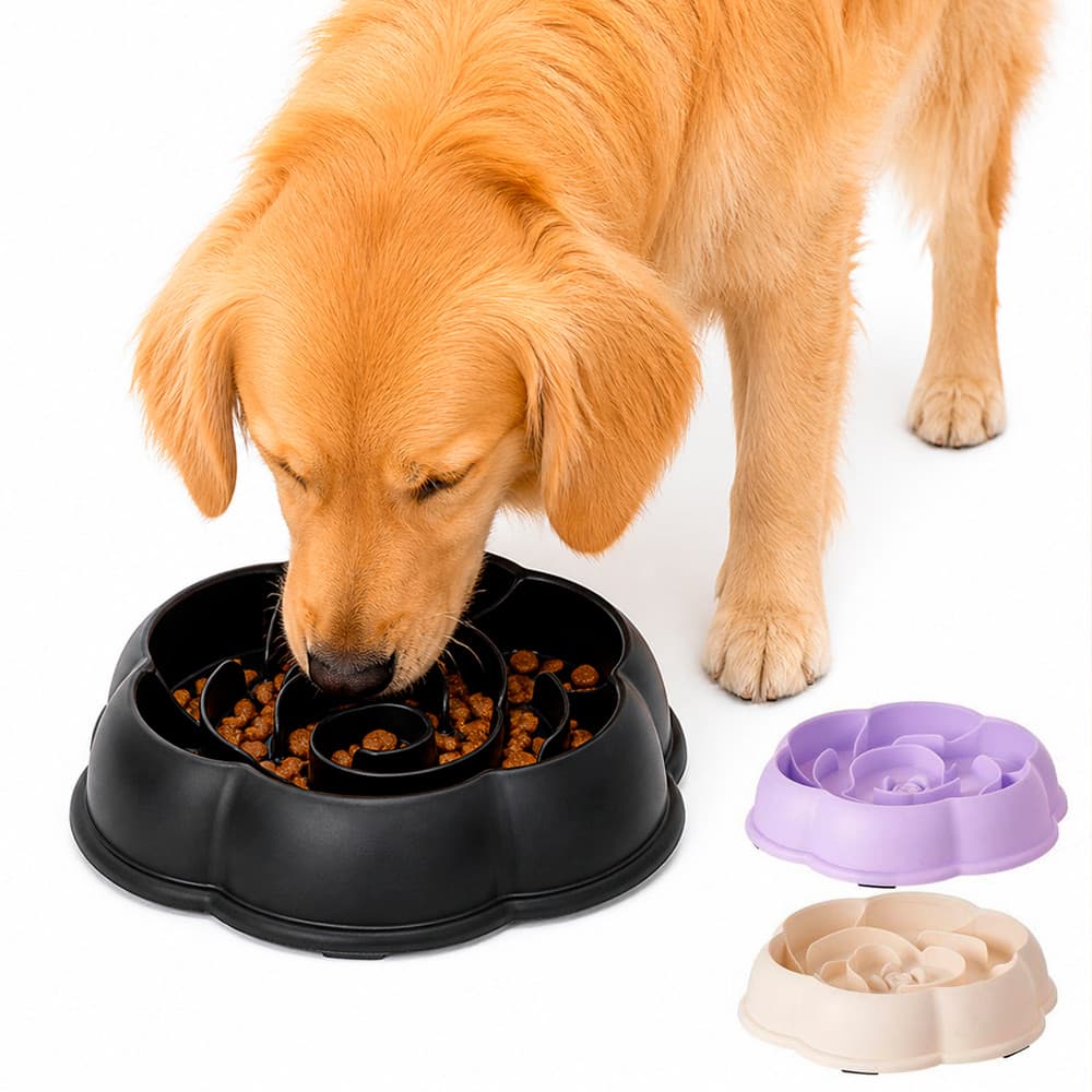 Comedouro Lento Hutan Bom Amigo Z0115 Antiestresse Alimentação Lenta Cães Tigela Interativa