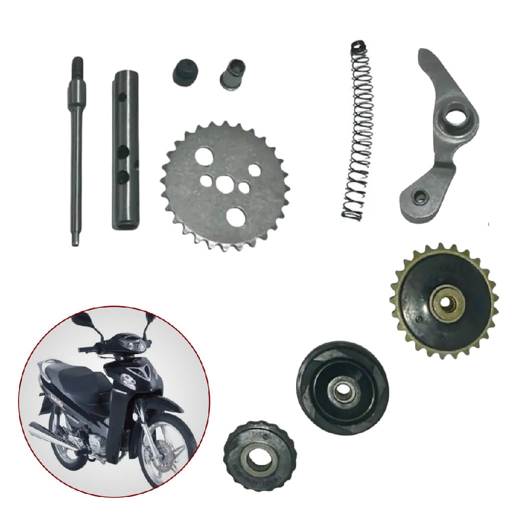 Kit Tensor Corrente Comando WEB 100 SHINERAY TRAXX 9 peças