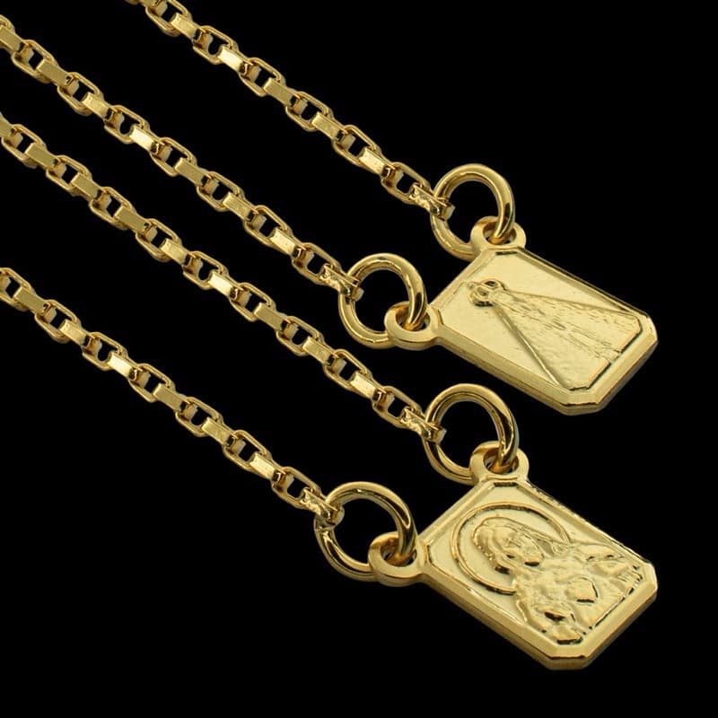 Escapulario P Moeda Antiga Cor De Ouro Envio Hoje