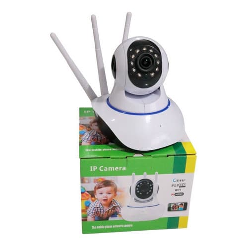 Câmera HD para Babá Eletrônica com Wi-Fi e 3 Antenas.