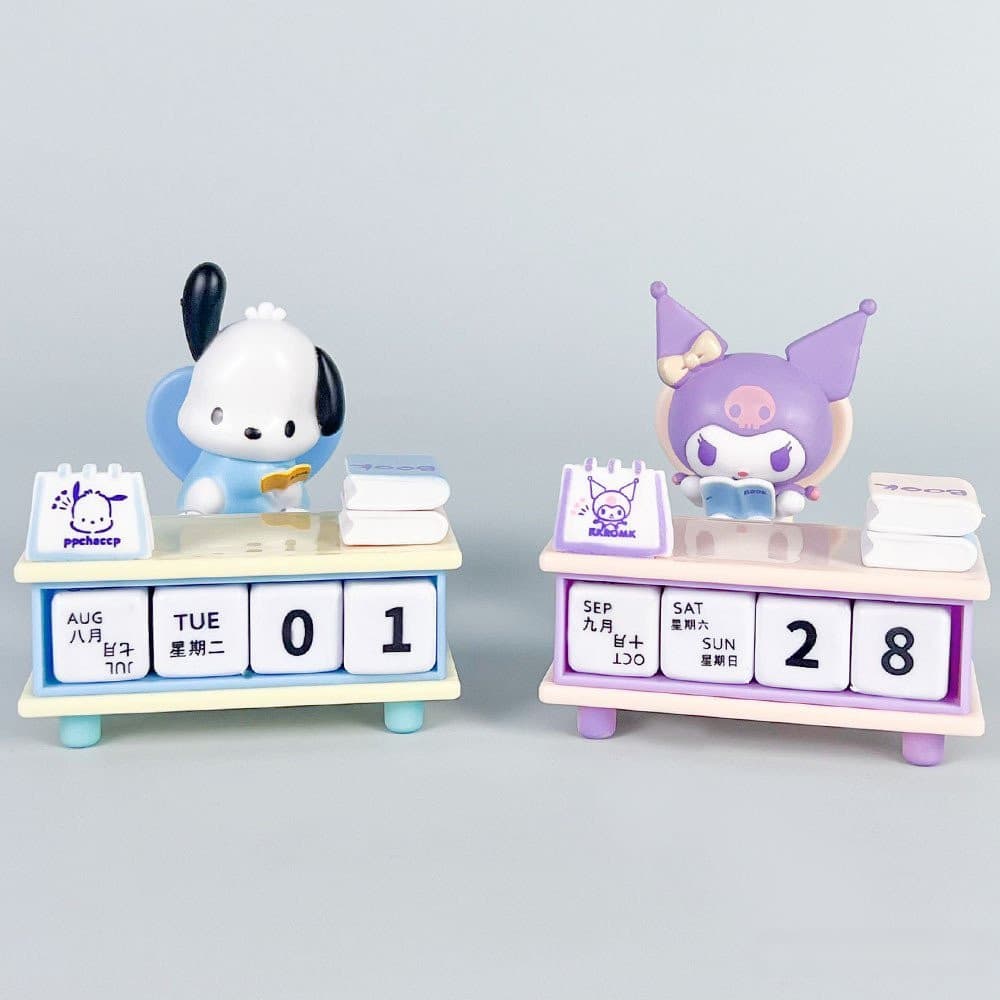 1 peça 7.5cm Anime minha melodia Pochaka Kuromi escola mesa calendário livro de leitura versão Q figura de ação Material