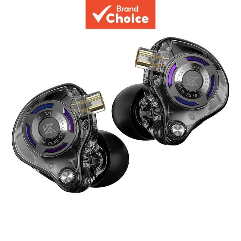 KZ Gale Fones de Ouvido para Jogos HiFi Graves Profundos Conforto Intra-Auricular Fones com Fio Sem Microfone IEM para