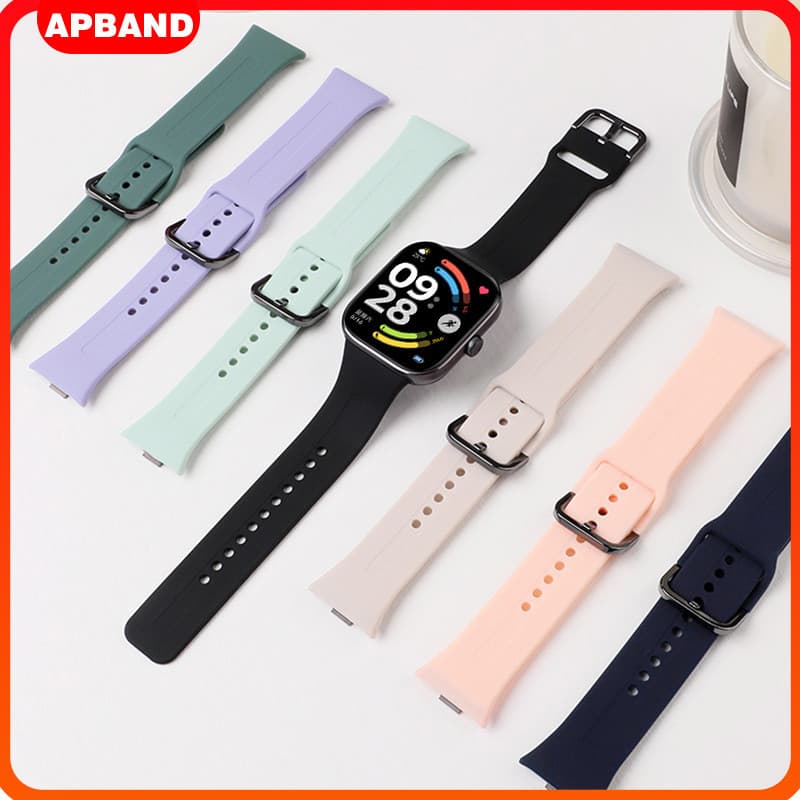 Pulseira Strap Silicone Exercício Para Relógio Smartwatch Redmi Watch 6 5 4/Mi Band 9 Pro/8 Pro Acessórios