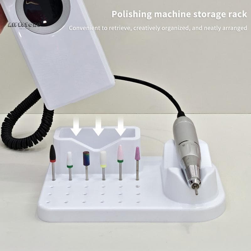 (WHDR) Suporte Para Brocas De Unhas , Display Treinamento Acessórios Arte Em Ferramentas De Manicure DIY , Rack De Armaz