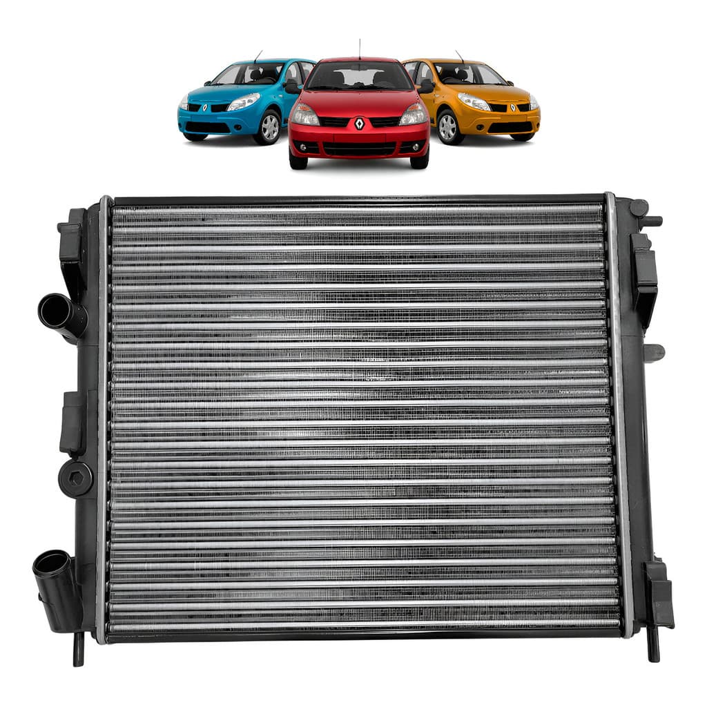 Radiador Sandero 1.0/1.6 16v Com Ar 2007 2008 2009 Até 2013