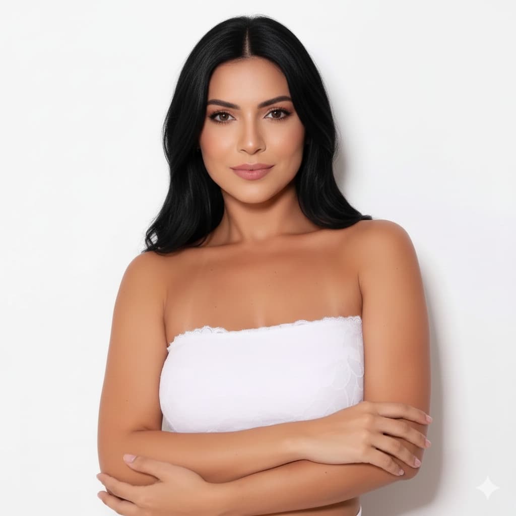 Top Faixa Renda Tomara Que Caia PLUS SIZE Fabricação Própria Conforto e Delicadeza do P ao 2XGG