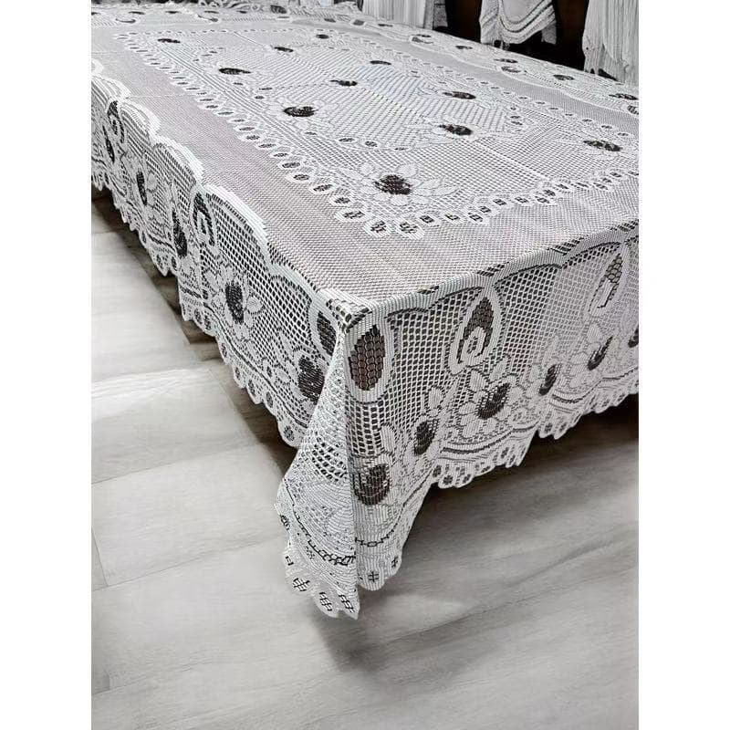Toalha de Mesa Jacquard Luxo 6 Lugares 2,30x1,50 para Cozinha premium Várias Cores - Zlar