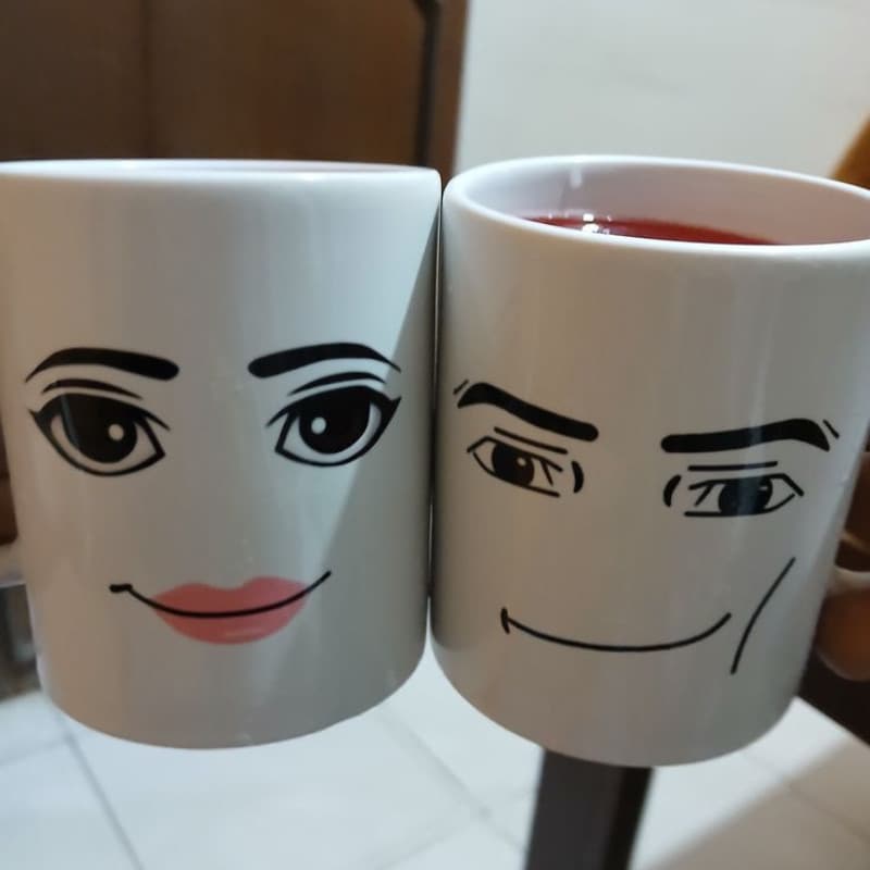 🎮 Kit Canecas Casal Roblox – Personalizadas com Seu Rosto! | VHS | Presente Dia dos Namorados 💘