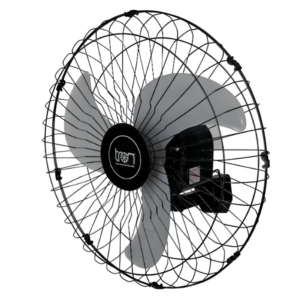 Ventilador Oscilante Parede Bivolt 60 Cm C1 Super Preto 200w
