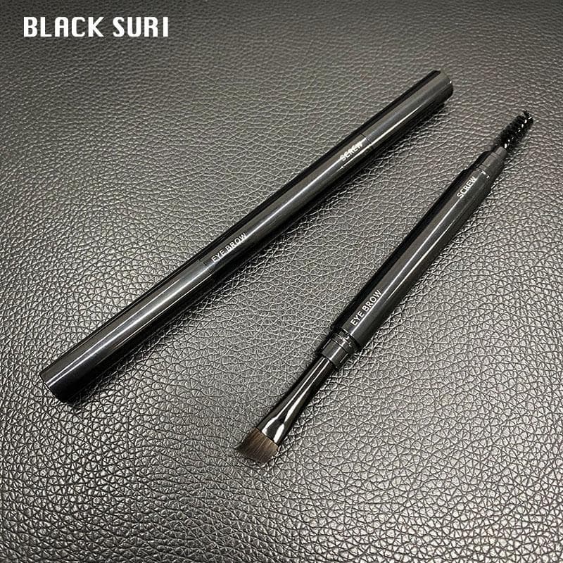 Pincel de sobrancelha de duas cabeças para desenho de sobrancelha Ferramenta útil para varrer sobrancelhas Pincel especi