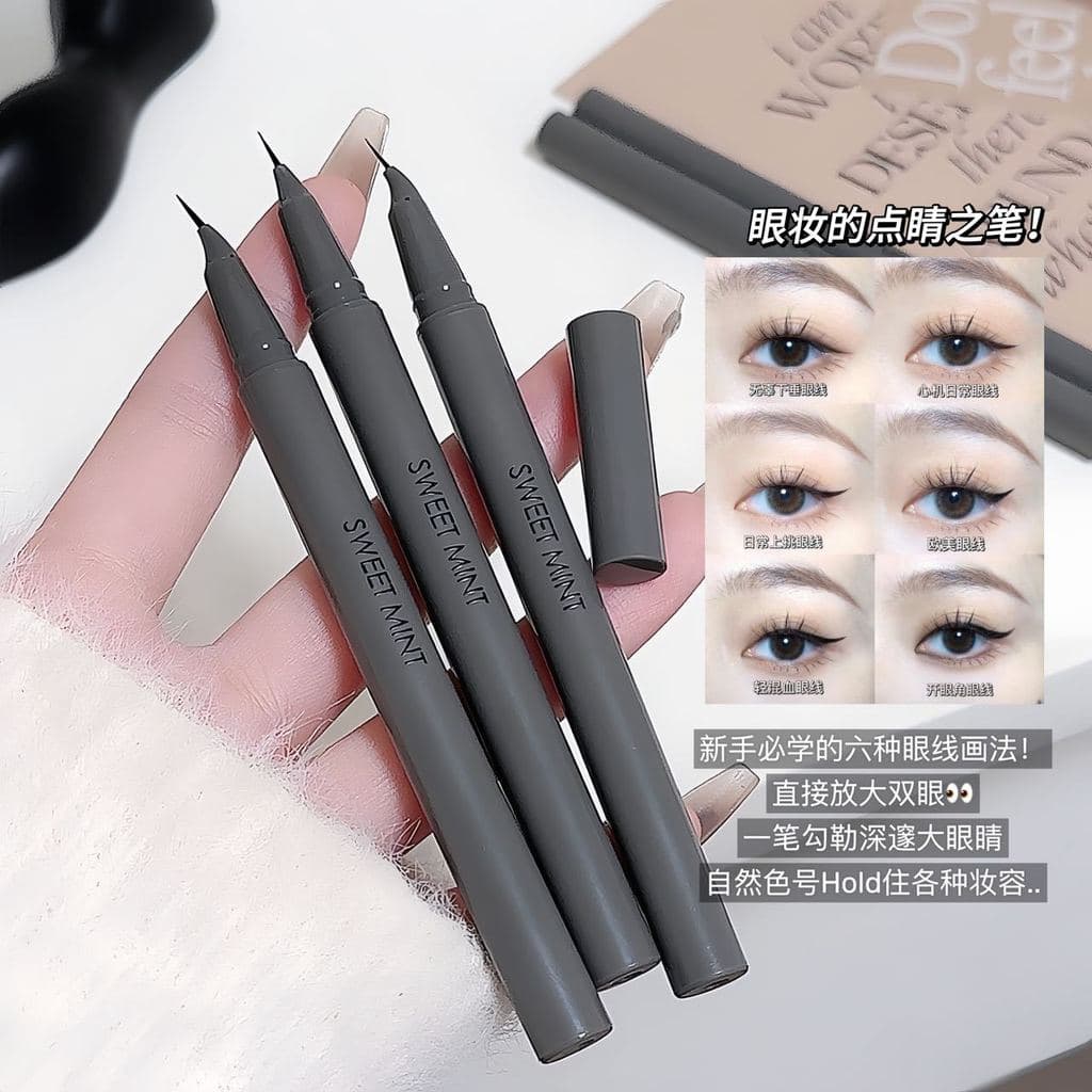 Caneta delineadora líquida ultrafina, Natural, de longa duração, não é fácil de borrar, fácil de colorir, secagem rápida