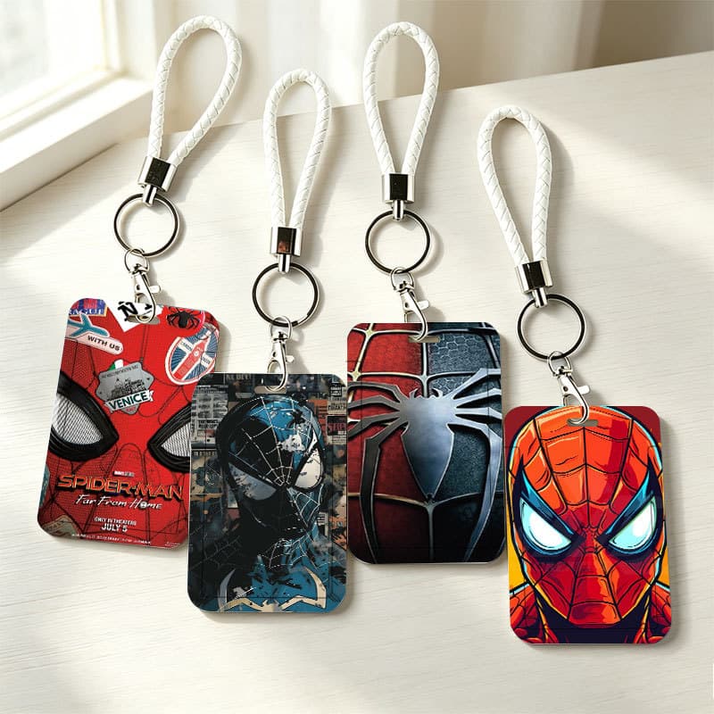 Protetor De Cartão Deslizante Marvel Spider-Man Fan Para Identificação , Campus , Passagem De Ônibus E Cartões De Acesso