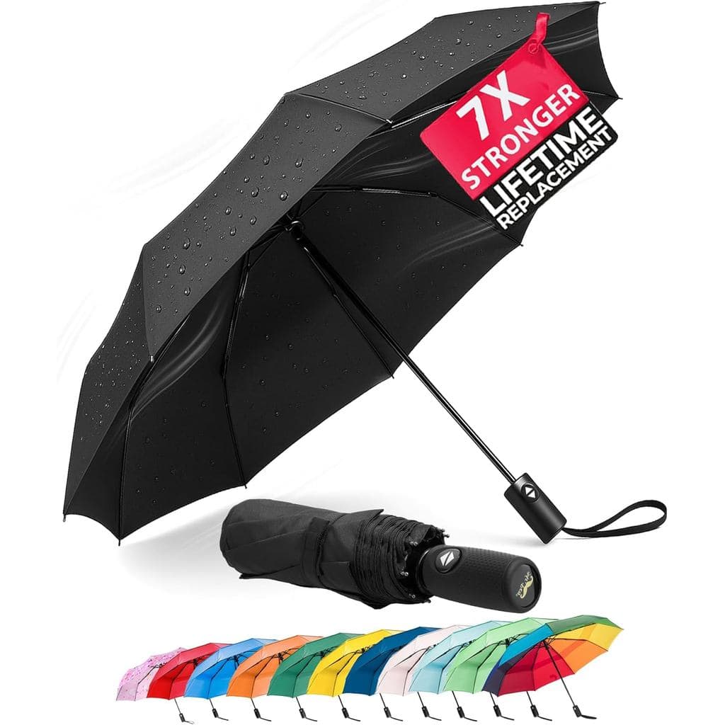 Mr.Pen- Guarda-chuva de Viagem à Prova de Vento, totalmente à prova d'água, guarda-chuva automático dobrável para chuva