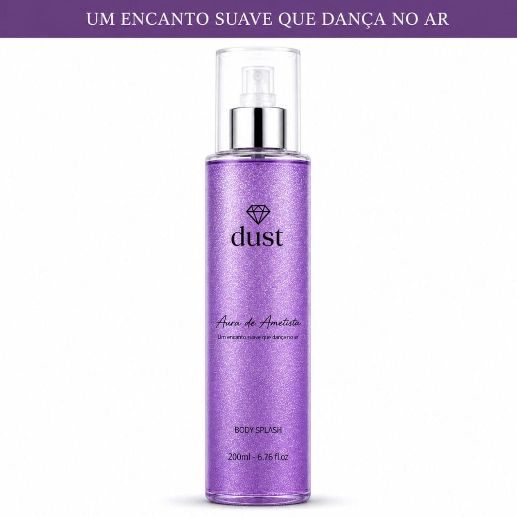 Body Splash Aura de Ametista - Desodorante Colônia 200ml | Fragrância Inspirada Aura de Ametista - Dust Cosmeticos J001