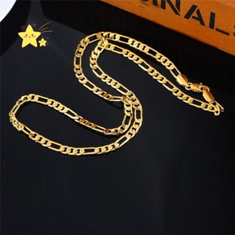[JBTH] Moda Banhada A Ouro 18K Corrente Punk Masculina Nelace Joias Longas [JB]