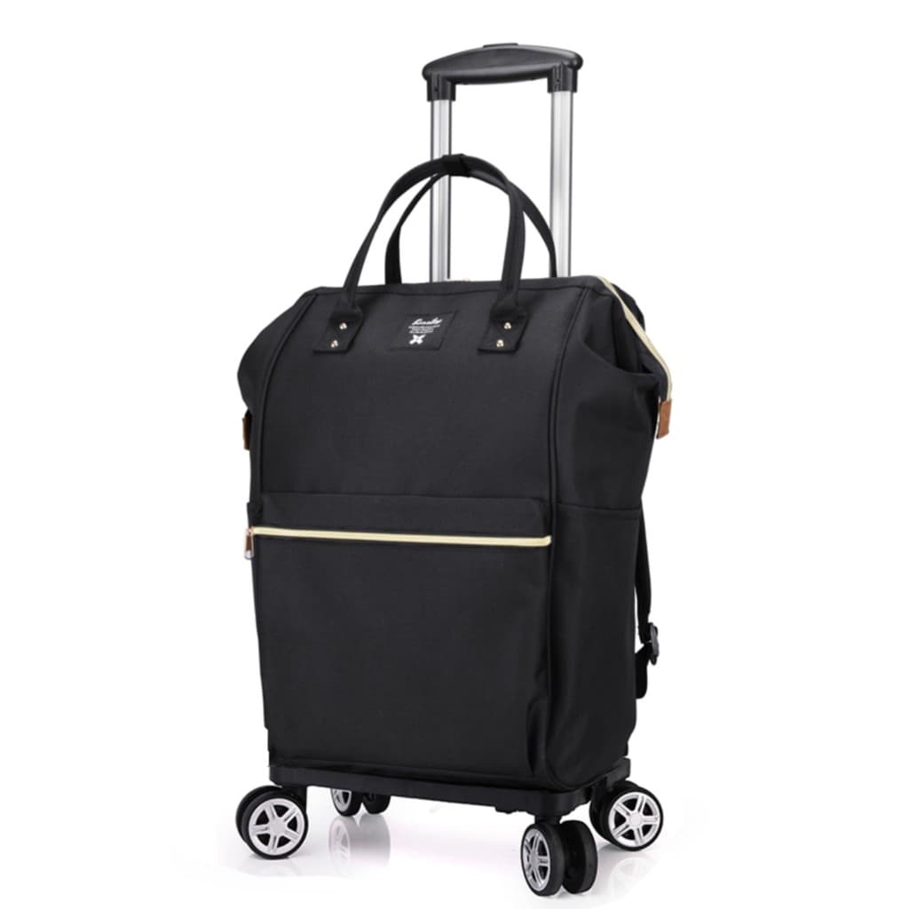 Saco de bagagem saco de viagem feminino grande capacidade leve roda carrinho saco destacável Universal roda embarque sac