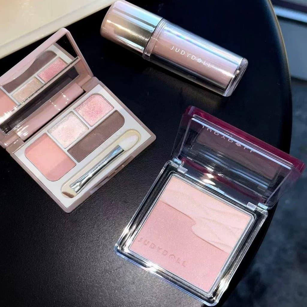Maquiagem leve mistério laranja Blush brilho de água cetim duas cores expansão cor vitalidade sentir deitado Sil