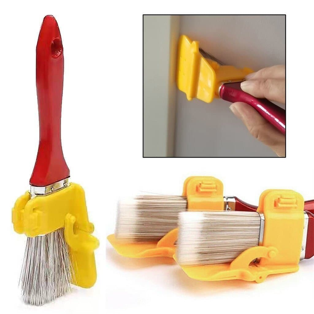 Pintura Parede Escovação Canto Interior Borda Corte Separação Escova Edger Ferramenta Portátil Rolo Kit