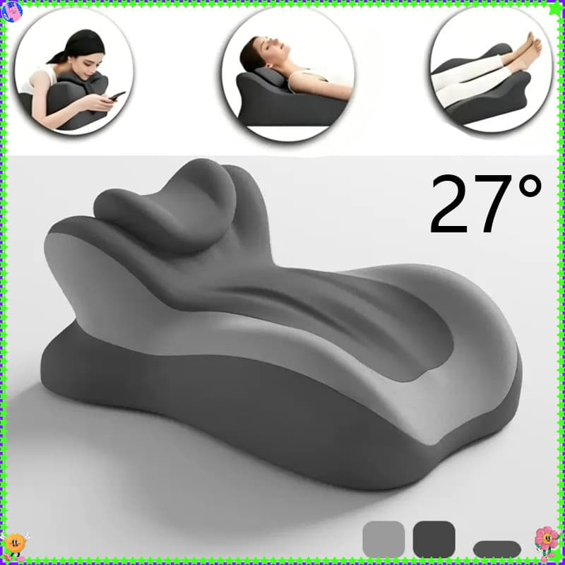 Travesseiro Almofada Ergonômica-Almofada para casais com altura ajustável Ângulo De 27°-Almofada de Casal