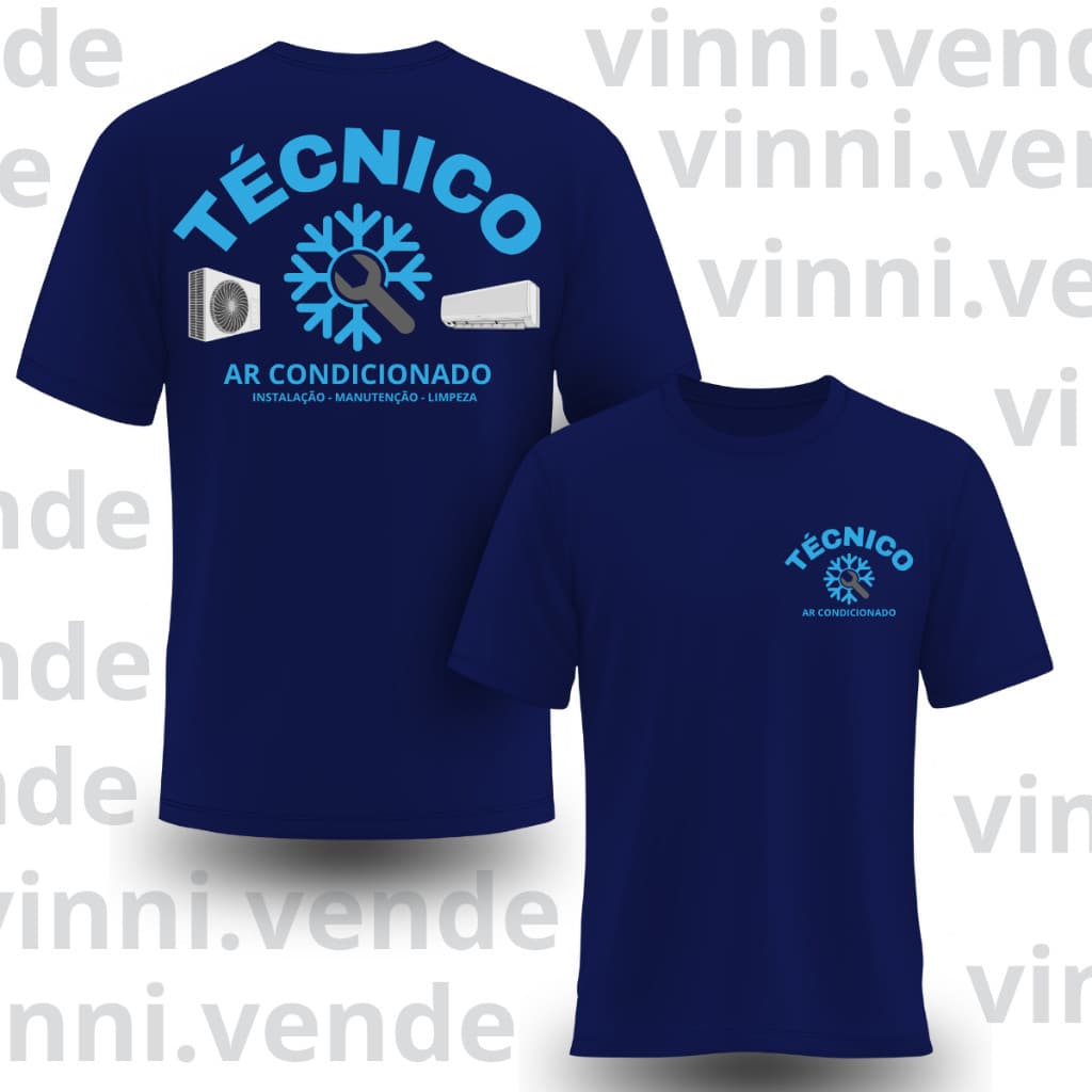 Camiseta Técnico Ar Condicionado Luxo Gringo Algodão Premium Envio Imediato