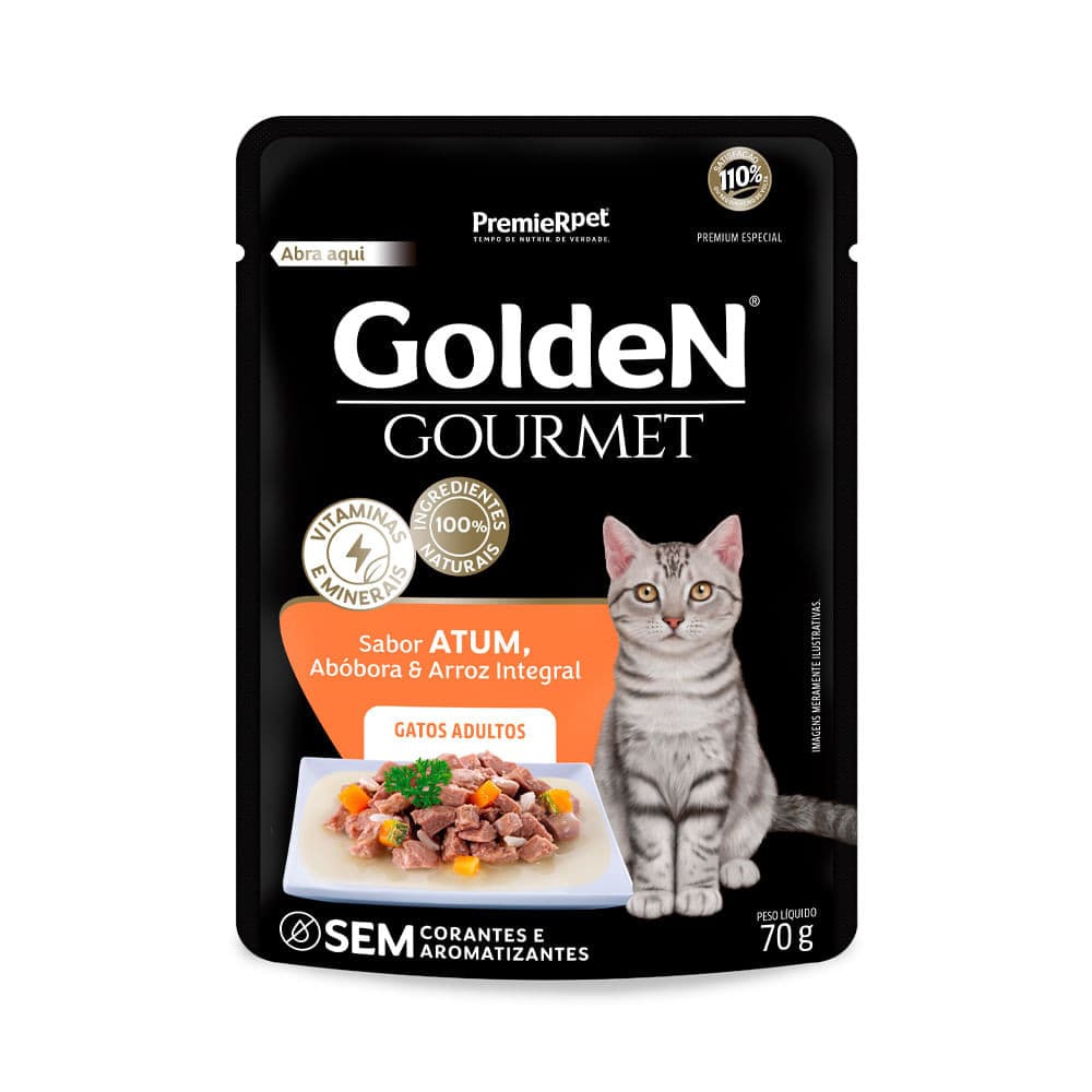Golden Sache Gourmet Gato 70G Adulto Atum
