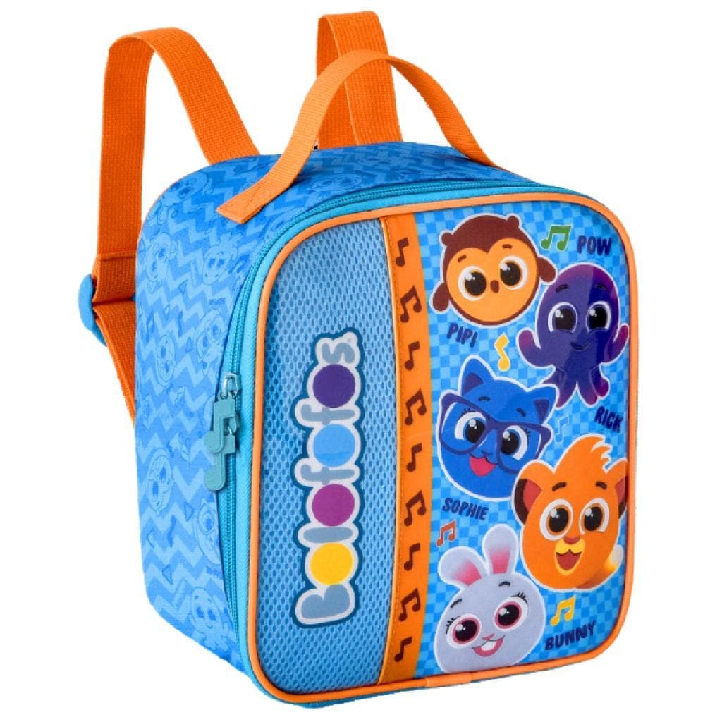 Lancheira Térmica Bolofofos Oficial Infantil Creche Escola Passeio Azul