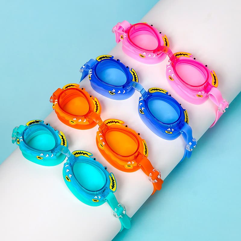 Crianças óculos de natação pequeno caranguejo simples Ultra-transparente óculos de natação à prova dwaterproof água Anti
