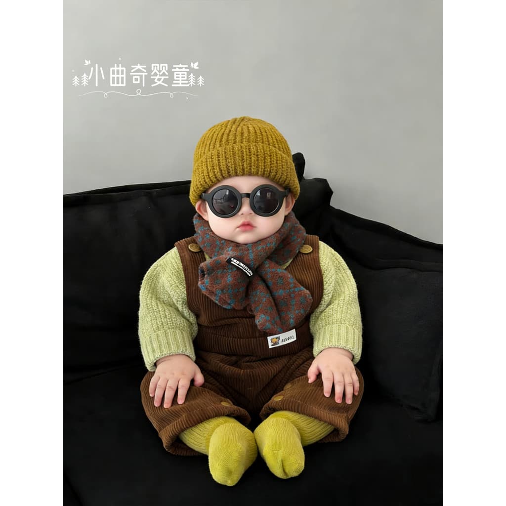 Roupas de bebê roupas de bebê inverno estilo ocidental malhas forro de lã macacão terno dividido roupas de inverno do be