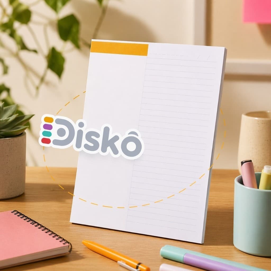 Refil Caderno Discos 50 Folhas Pautadas Médio Papel Reposicionável Escolar Material Papelaria