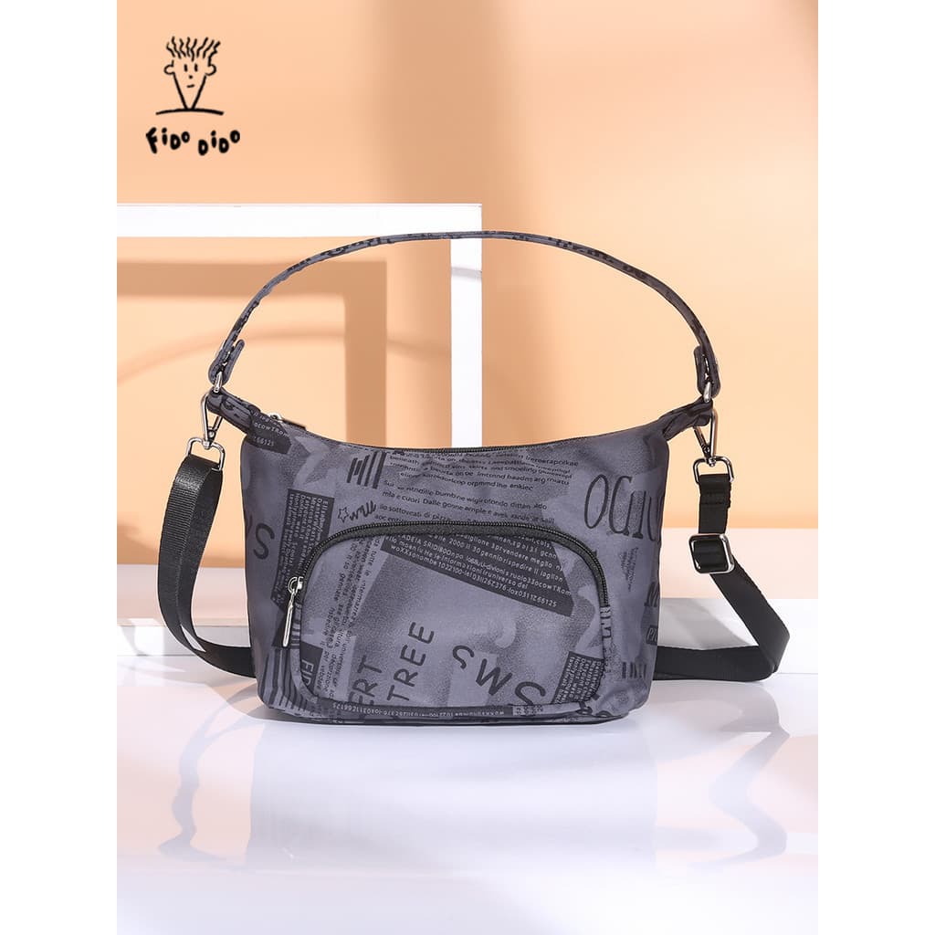Fidu Dido Bolsa Mensageiro Feminina Oxford Pano Casual Leve Multicamadas Viagem Portátil Bolsa nas Axilas Dupla Utilizaç