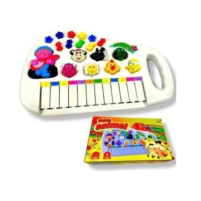 Teclado Infantil com Sons de Animais e Luz LED | Piano Musical para Crianças