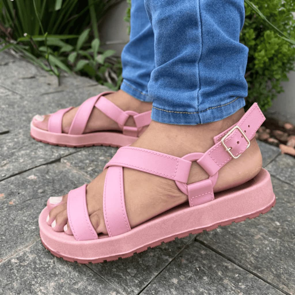 Sandália Papete Feminina Macia e Leve Ideal para Caminhadas e Design Anatômico - Dunas
