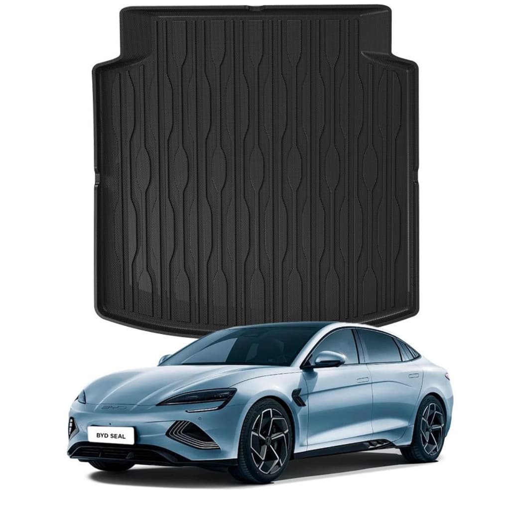 Tapete Automotivo Premium Bandeja De Borracha Para Carro BYD Seal Porta Malas 3D Ekap