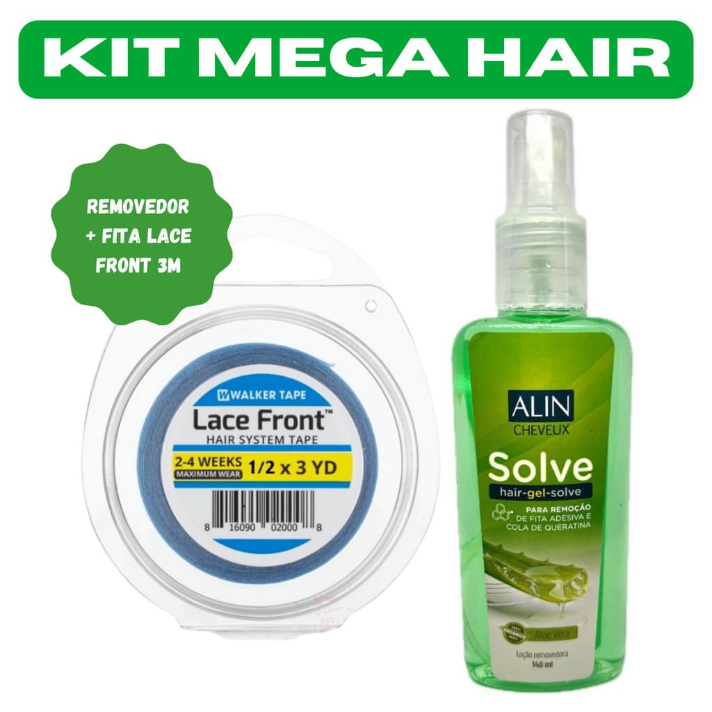 Kit para Manutenção de Mega Hair (Removedor + Fita)