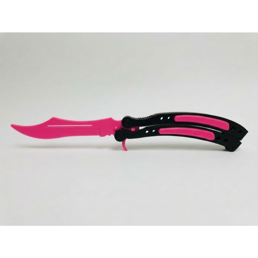Faca Butterfly CS2 Canivete Borboleta Counter Strike Giratoria de Plastico 100% Articulado Decoração