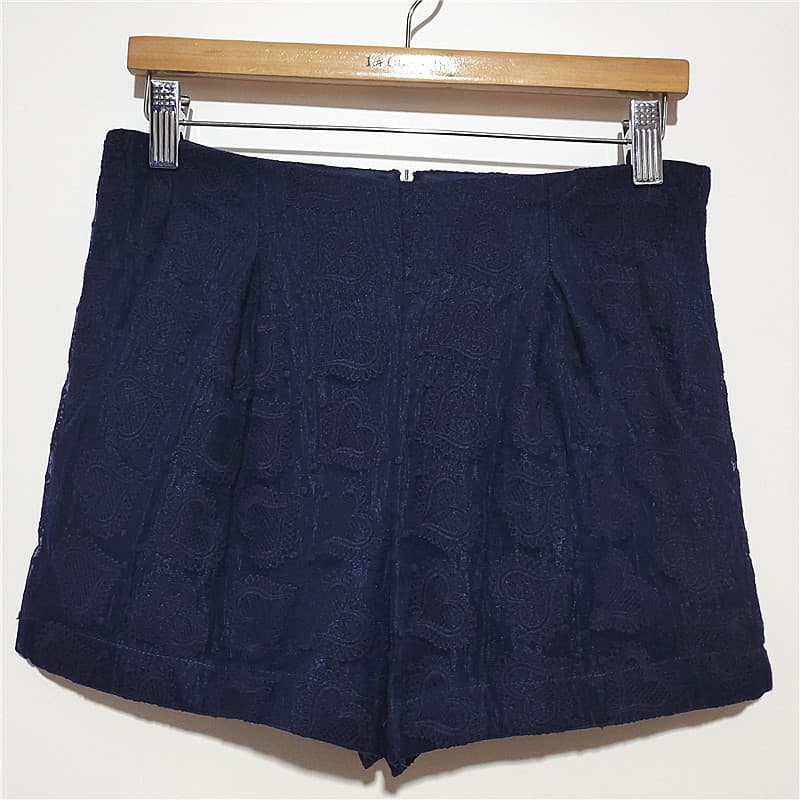 R RMEO/Romantic Summer Shorts de renda feminino cintura baixa reta algodão calças casuais All-Match Commuter roupas femi