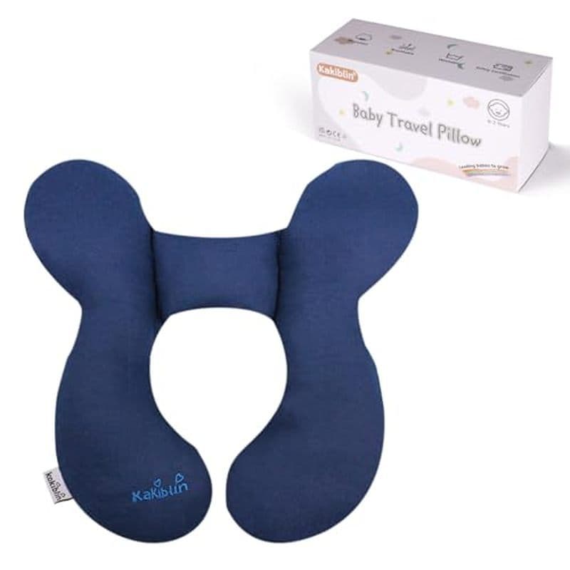 Almofada De Viagem Para Bebê KAKIBLIN , Travesseiro De Pescoço De Assento De Carro , Suporte De Cabeça E Em Forma De U C