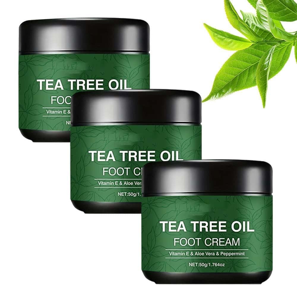 Óleo de Tea Tree para os Pés, 2026 Novo Hidratante para os Pés com Tea Tree para Calcanhares e Pés Secos e Rachados, e R