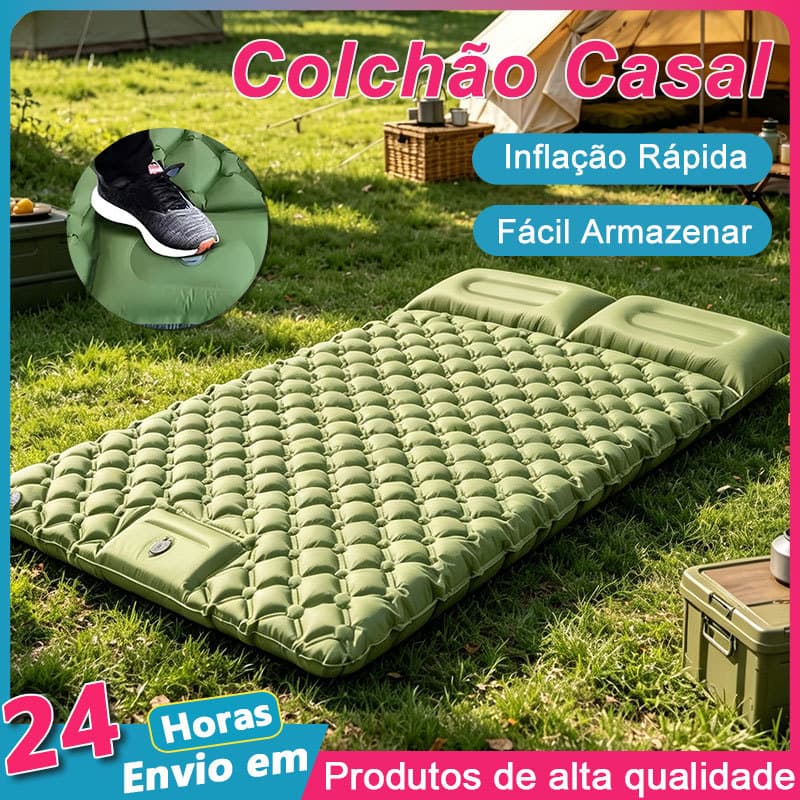 190x120x5cm ColchãO Colchão Inflável Acampamento Livre Dormir Para Acampamento Com Travesseiro Almofada
