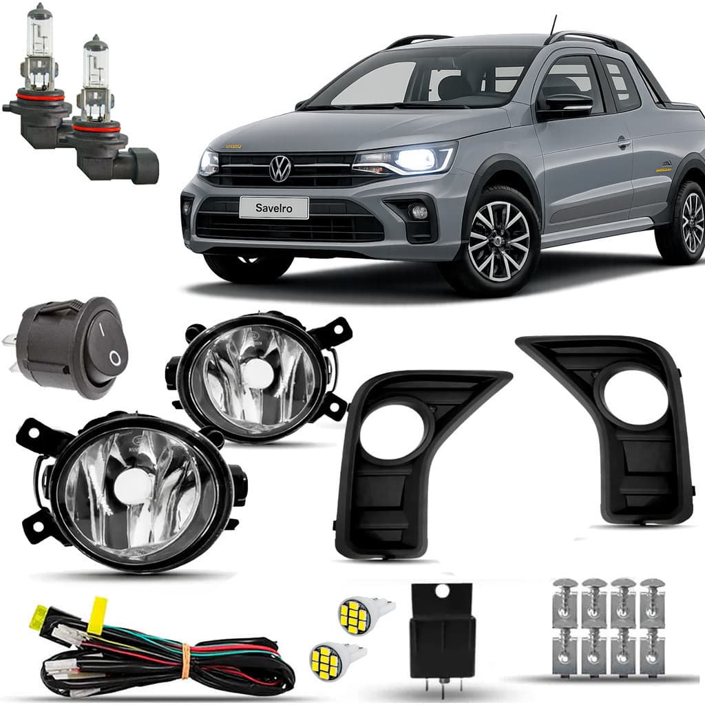 Kit Farol Milha Saveiro G8 Trendline Robust 2024 2025 2026