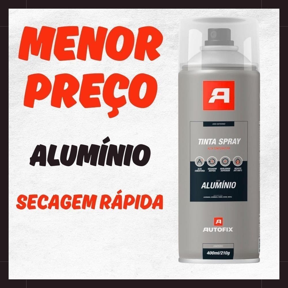 Tinta Spray Alumínio 400ml – Alta Qualidade Versátil